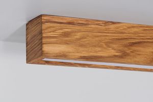 Thủ công sồi <span class=keywords><strong>LED</strong></span> ánh sáng mặt dây chuyền dualis gỗ tự nhiên đèn trần cho đương đại nội thất môi trường - Product Image 3