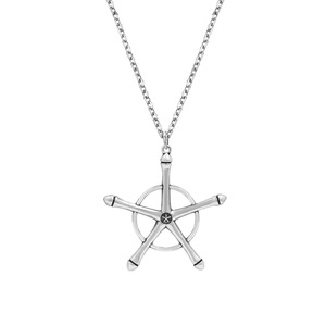 Collar con Colgante de Metal de Alta Calidad al por Mayor, <span class=keywords><strong>Bleach</strong></span> Uryu <span class=keywords><strong>Ishida</strong></span> Quincy, para Fanáticos del Anime - Product Image 1
