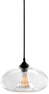 Mouth Blown Clear Glass Lamp <strong>Shade</strong> Oblate <strong>Light</strong> Cover Modern <strong>Crystal</strong> Hanging Pendant Lamps Glass <strong>Shade</strong> - Product Image 4