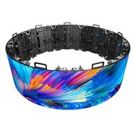 Écran LED flexible imperméable pour extérieur, panneau publicitaire HD pliable P4.81 noir, luminosité 3500cd, garantie 1 an