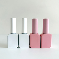 Flacon vide en verre pour vernis à ongles 8ml 10ml, conteneur de vernis gel UV avec bouchon et pinceau, sérigraphie, logo personnalisé, salon