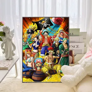 Gran oferta, arte de pared de Anime japonés, carteles lenticulares 3D, pintura en lienzo de pared de cartón para la decoración de la habitación del dormitorio del hogar