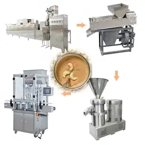 Máquina de procesamiento de nueces de acero inoxidable, máquina Industrial para procesamiento de husillo, pasta de carbón, anacardode