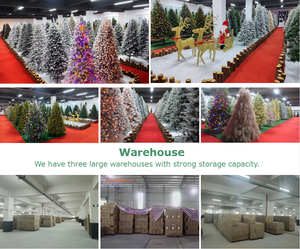 Tùy Chỉnh 7ft Chất Lượng Cao PVC Sang Trọng Nhân Tạo Cây Giáng Sinh Trong Nhà Và Ngoài Trời Được Trang Trí Với Đèn Đầy Màu Sắc - Product Image 5