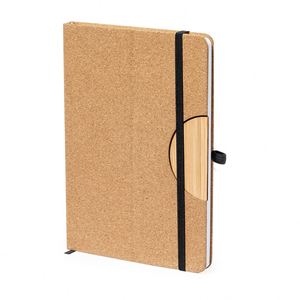 Nuevo Soporte para Teléfono Ecológico de Bambú, Libreta con Cubierta Dura de Corcho, Libreta Promocional con Logotipo Personalizado para Promoción de Oficina - Product Image 2