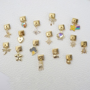 Nueva Serie de Pulseras Modulares Estilo Italiano con Colgantes, Base Dorada, Diseño Personalizado, Cadena de Ensamblaje, Pulseras con Dijes a la Moda - Product Image 2