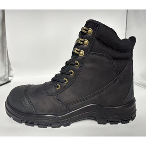 DSF1024 BlackSatety Working <b>Boots</b> Anti puncture sole <b>High</b> <b>Top</b> Lace Up Waterproof Outdoor Custom Logo Hiking Shoes - Product Image 1