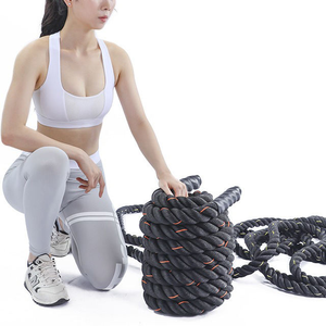 CZFIT Corde de combat réglable en polyester durable de haute qualité, 50 mm x 15 m, avec bloc de <span class=keywords><strong>poids</strong></span>, pour entraînement de fitness extrême, prix usine - Product Image 6