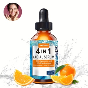 Cosmetici coreani per la cura della pelle 4 in 1 vitamina <span class=keywords><strong>C</strong></span> siero per il viso acido ialuronico Acne macchie scure correttore siero schiarente della pelle - Product Image 6