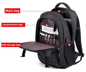 Biểu Tượng Tùy Chỉnh 15.6 Inch Chống Trộm Công Suất Lớn Không Thấm Nước Kinh Doanh Văn Phòng Du Lịch USB Máy Tính Xách Tay Máy Tính Ba Lô Túi Cho Nam Giới - Product Image 2