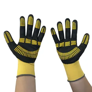 safety Nitrile Dipping Garden Work Gloves Reusable Dotted Gloves Construction Spandex Gloves Supplies