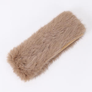 Haute qualité hiver chaud Faux renard lapin fourrure large bandeau pour femmes cheveux accessoires dames russe couvre-chef chapeau <span class=keywords><strong>sans</strong></span> haut - Product Image 5