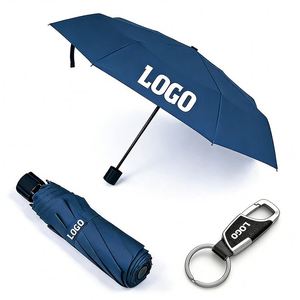 Promotional Logo Folding <b>Umbrella</b> Custom Wholesale for Business Event Gift UV Proof <b>Windproof</b> Durable Printing - Product Image 1