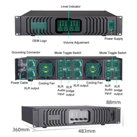 Amplificateur de puissance professionnel de classe D, 4 canaux, 1000 watts, amplificateur audio de scène pour caisson de basses et système Line Array