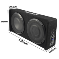 Subwoofer à profil bas de 10 pouces |   Boîte audio pour camion 150W RMS avec basses puissantes