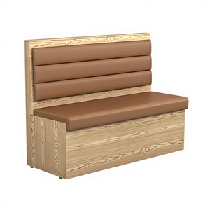 Sofá de Madera Maciza Comercial Personalizado de Alta Calidad Moderno para Muebles de <span class=keywords><strong>Restaurante</strong></span>, <span class=keywords><strong>Restaurante</strong></span> de Comida Rápida - Product Image 6