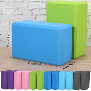 Bloques <span class=keywords><strong>de</strong></span> <span class=keywords><strong>yoga</strong></span> con logotipo personalizado 9x6x4 pulgadas <span class=keywords><strong>EVA</strong></span> espuma <span class=keywords><strong>Yoga</strong></span> ladrillo ligero suave antideslizante gimnasia bloques <span class=keywords><strong>Yoga</strong></span> Pilates Accesorios - Product Image 6