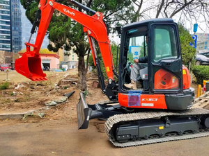 Excavadora pequeña Kubota KX163 de 5.6 toneladas de segunda mano, muy vendida, equipo de excavación hidráulico original de Japón - Product Image 2