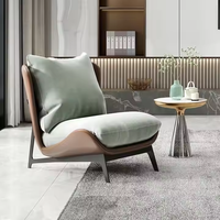Fauteuil de salon inclinable en velours, confortable et moderne, style minimaliste, en bois, vente en gros d'usine