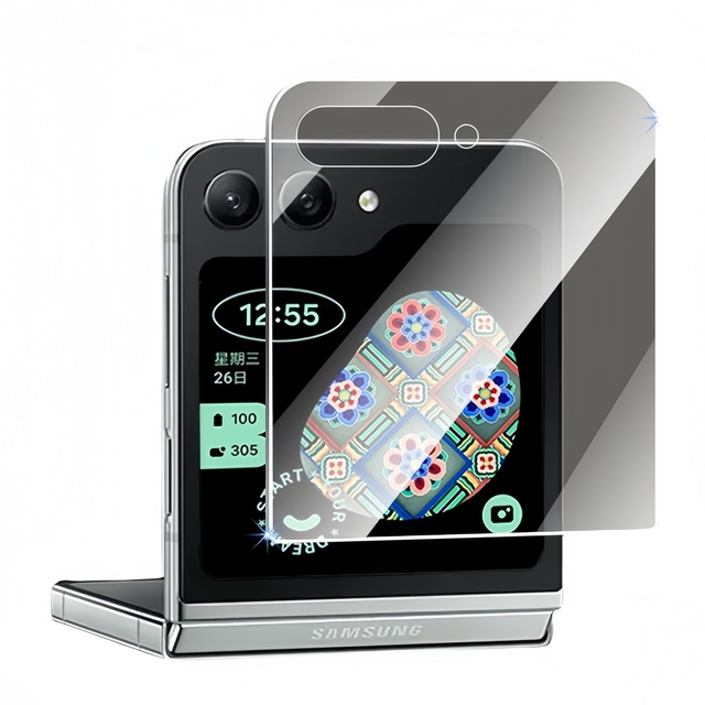 Privacy Tempered Glass Screen Protector for Samsung Galaxy Z Flip8 9H Anti-Spy Full Cover Tempered Glass for Samsung  Z Flip7