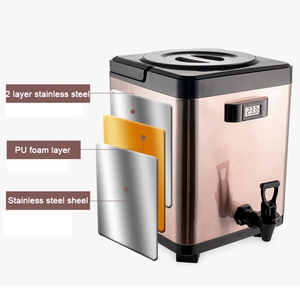 Outils <span class=keywords><strong>de</strong></span> <span class=keywords><strong>café</strong></span> et <span class=keywords><strong>de</strong></span> thé isolés carrés classiques en acier inoxydable Barils <span class=keywords><strong>de</strong></span> protection contre la chaleur - Product Image 2