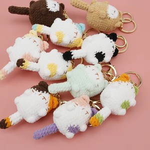 Handmade <b>Plush</b> Animal Keychain <b>Crochet</b> Key Ring Soft Pendant Bag Charm Gift Toy - Product Image 5