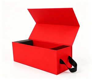 High End Magnetic Closure Wine <b>Box</b> Foldable Rigid Paper <b>Gift</b> Packaging Luxury Design for Champagne <b>Red</b> Wine - Product Image 2