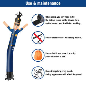 Thème <span class=keywords><strong>de</strong></span> la police gonflable Weird Wave Dancer Tube Man Publicité extérieure Promotionnel Digital Air Dancer (ventilateur non inclus) - Product Image 6