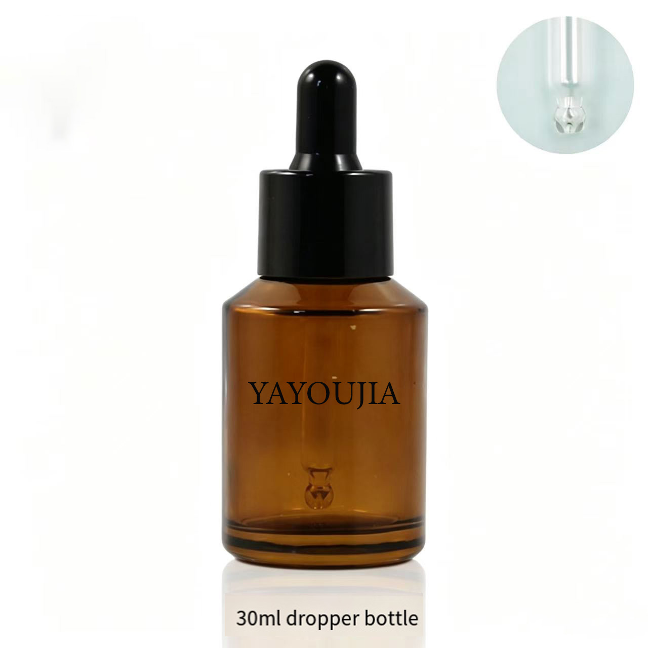 Glossy brown bottle body