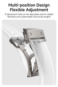 Correa de silicona ultra transparente para <span class=keywords><strong>Apple</strong></span> <span class=keywords><strong>Watch</strong></span> Ultra 49mm 45mm <span class=keywords><strong>44mm</strong></span> Banda de lujo transpirable para hombres IWatch <span class=keywords><strong>SE</strong></span> 8 7 6 5 4 3 Correa - Product Image 4