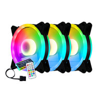 Ventilateur de refroidissement pour ordinateur de bureau de jeu de haute qualité, 120 mm, grand format, 4 broches, RGB, ventilateur de refroidissement pour boîtier PC