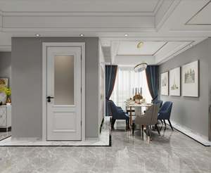 Porte en bois massif de style américain, sur mesure, design moderne, pour hôtel, directement de l'usine - Product Image 4