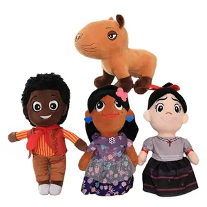 Venta al por mayor Encanto película negro niña juguetes de peluche Popular dibujos animados Animal relleno muñeca lindo suave Encanto figura muñecos de peluche