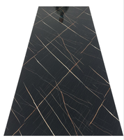 Panneau PVC UV Effet Marbre Haute Brillance 1220x2440mm 3mm, Revêtement Mural en Plastique Résistant à l'Eau pour Rénovation Intérieure Commerciale