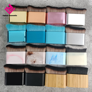 Brochas de Maquillaje Profesionales Individuales de Lujo Veganas de Alta Calidad para Contorno Facial y Drenaje Linfático, Ideales para Base y Rubor - Product Image 5