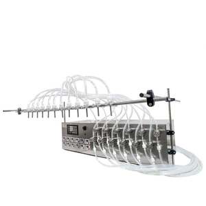 Máquina de Llenado de Líquidos Semiautomática con Bomba Magnética de 12 Boquillas para Bebidas, Miel, Cerveza, Crema, Alcohol, Leche, Cosméticos, Enjuague Bucal - Product Image 2