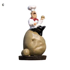 Ustom-Estatuillas de <span class=keywords><strong>chef</strong></span> creativas, figurillas modernas - Product Image 5