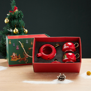 <span class=keywords><strong>ถ้วย</strong></span>กาแฟและชุดจานรองแก้วเซรามิกสำหรับชาคริสต์มาสของขวัญวันคริสต์มาสขนาด12ออนซ์ - Product Image 6