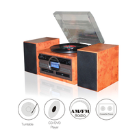 Pemutar Gramofon Terlaris Turntable Kelas Atas Pemutar Piringan Hitam Vinyl Dengan Speaker Stereo