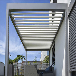 Sistema de techo de aluminio impermeable, Gazebo, Louvered, persiana bioclimática de jardín, pérgola, novedad - Product Image 6