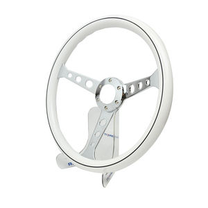 พวงมาลัยรถยนต์วินเทจสีขาวคุณภาพสูง ABS ขนาด 380 มม. สำหรับรถยนต์รุ่น Leader - Product Image 6