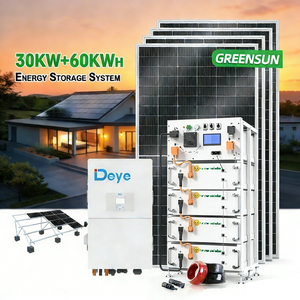 All-in-One 30kW Off-Grid Solar System <strong>Solis</strong> Deye Hybrid Invertera with Greensun 60kwh LiFePO4 <strong>Battery</strong> - Product Image 1