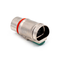 Baïonnette de batterie étanche scellée haute tension automatique pour système EV 2pin 6mm connecteurs Hvil à montage arrière en plastique à prise droite