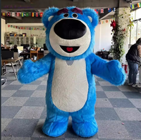 Costume de mascotte d'ours Happysky Lotso' pour adultes drôle Lotso' pour événements marche gonflable 2.6m