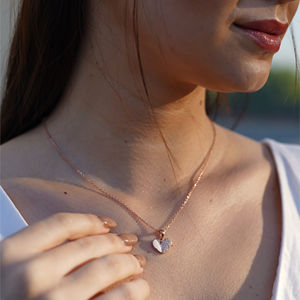 Collier de luxe plaqué or rose avec diamants, symbole de l'éternité, pour femme, idéal pour fiançailles, mariage, fête, anniversaire, cadeau de mariée tendance - Product Image 4