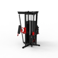 Appareil de musculation multifonctionnel professionnel à 3 stations avec câbles et système de charge par broches, entraîneur de crossover à câbles multi-gym 3 stations