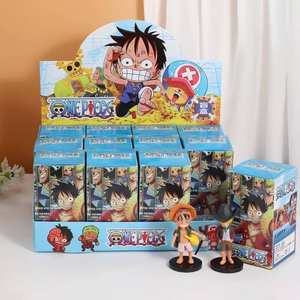 EZBABY Anime japonais pour boîte mystère, figurines d'<span class=keywords><strong>action</strong></span> Luffy, Zoro, Nami, Chopper en PVC, figurines anti-stress pour enfants, cadeau - Product Image 2