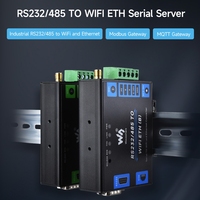 Kualitas Tinggi untuk Server Serial Kelas Industri Waveshare RS232/485 ke Port Jaringan WiFi / Ethernet RJ45