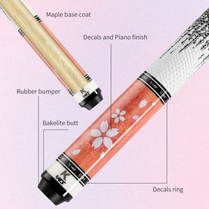 Queue de billard en érable de haute qualité et durable |   Avec embout <span class=keywords><strong>MAX</strong></span> et joint en acier inoxydable |   Convient pour le <span class=keywords><strong>snooker</strong></span> et le billard - Product Image 5