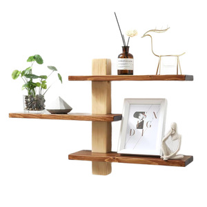 Wooden Wall <b>Shelf</b> 4 Layers Wall Mounted Storage <b>Rack</b> For Home Decor Entryway Display - Product Image 5